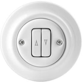ABB Decento dubbel tryckknapp, vit