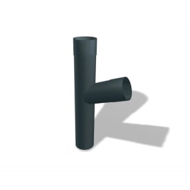 2 stk Prefa grenrør 80 x 60 mm, 72°, P10, antracit