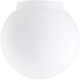 Skærm glob mat opalglas gevind 123,5 mm Ø200 mm højde 169 mm