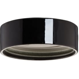 Loft- og Vægarmatur sort glasur m. 1235 mm gevind IP44 LED