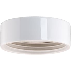 Loft- og Vægarmatur hvid glasur med 123,5 mm gevind IP44 LED