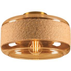 SLV Pantilo Rope væg- og loftlampe, guld, Ø27 cm