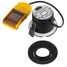 SLV Universal infälld spotlight, svart, 12-pack