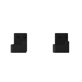 Nichba håndklædekrog, 2 stk, sort