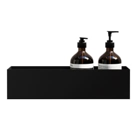 Nichba Bath Shelf 40 brusehylde, sort