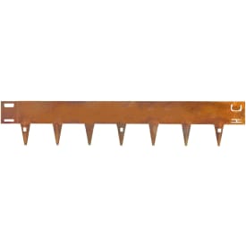 5 stk Core Edge 100/95 x 1000 x 1,6 mm kantskinne med spyd, corten