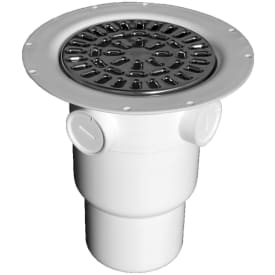 Purus Loke afløbsskål, til vinylgulv, Ø75/110 mm, rustfrit stål