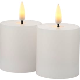 Sirius Sille LED blockljus, batteri, hvit