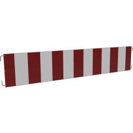 Schake spærrebom 50 x 250 cm, 045, stopskilt