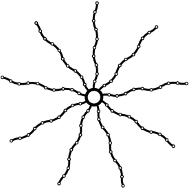 Sirius Top-Line juletrelenke utendørs, 162 varmhvite lys, 2,1 meter, steady