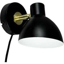 Dyberg Larsen Lilje vägglampa, svart
