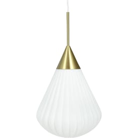 Dyberg Larsen ballonganheng stor opal/messing