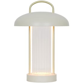 Nordlux Mirano uppladdningsbar bordlampa, beige