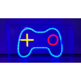 Veli Line neon skilt I plexiglas ramme gamer