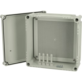 Montagekasse EKOE MPI 130 G 280x280 mm m/gråt låg og mont.plade