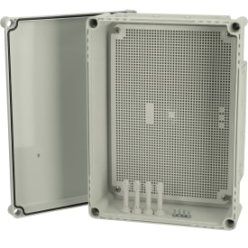 Montagekasse EKPE MPI 130 G 380x280 mm m/gråt låg og mont.plade