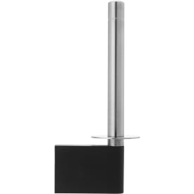 Vipp 4 reservepapirholder, sort/stål