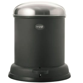 Vipp 13 søppelbøtte, 4 liter, pedal, sort