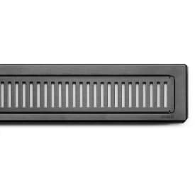 Purus Rib avløpsrist, rist og ramme, 1000 mm, sort