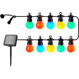 Sirius Lucas solcelle lyslenke, startsett, flerfargede lyspærer