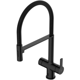 Gustavsberg Estetic köksblandare, utdragbar pip, svart