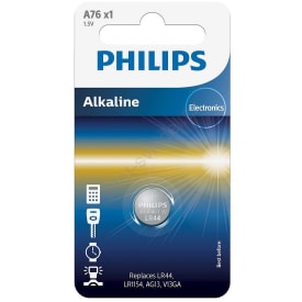 10 stk Philips Alkaline Minicelle A76 batteri
