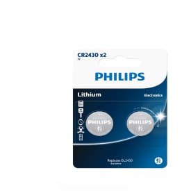 Philips Lithium CR2430 batterier, 2 stk.