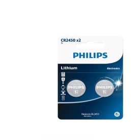 Philips Lithium CR2450 batterier, 2 stk.