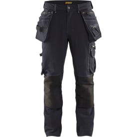 Blåkläder Workwear X1900 arbeidsbukse med 4-veis stretch, koksgrå/sort, str. C152
