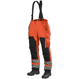 L.Brador arbejdsbukser 165PB, Hi-Vis Orange/Sort, 2XL