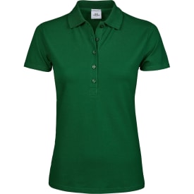 Tee Jays Luxury Stretch dame polo T-shirt, Skovgrøn, 3XL