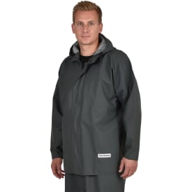 Ocean Weather Premium PVC regnjakke, Olivengrøn, M
