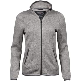 Tee Jays Aspen dame fleecejakke, Grå Melange, 2XL
