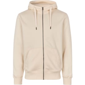 ID Core hættetrøje med lynlås, Off White, S