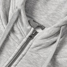 ID Core hættetrøje med lynlås, Lys grå melange, 3XL