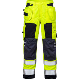 Fristads Flamestat dame håndværkerbukser 2775, Hi-vis Gul/marineblå, 44