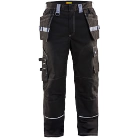 Blåkläder Workwear flammehæmmende håndværkerbukser, sort/grå, str. D124