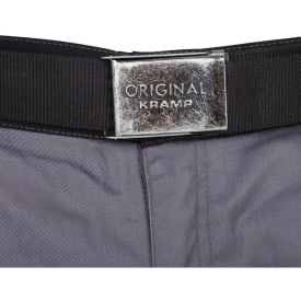 Kramp Original Light arbejdsbukser med bælte, Grå/Sort, 4XL