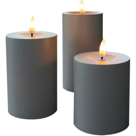 Veli Line LED bloklys 3 stk udendørs taupe grå