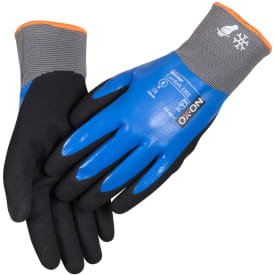 OX-ON Winter Comfort 3303 vandtætte arbejdshandsker, Sort/Blå, 10