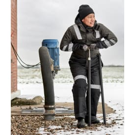 Elka Working Xtreme termodragt dame, koksgrå/sort, str. XS