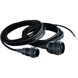 House Doctor Stofledning med fatning, sort