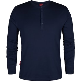 FE Engel Grandad langermet t-skjorte, marineblå, str. 2XL