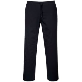 Portwest kokkebukser, sort, str. 2XL