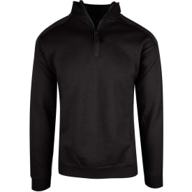 YOU Valdez sweatshirt med kort lynlås, Sort, M