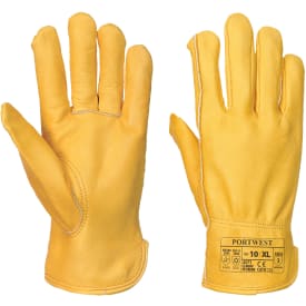 Portwest A271 foret driver arbejdshandsker, Gul, L/9
