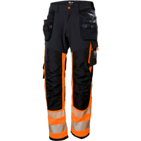 Helly Hansen ICU håndværkerbukser full stretch, Hi-vis Orange/Ebony, C56