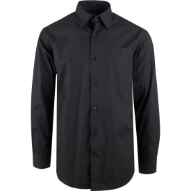 YOU Venezia langærmet poplinskjorte, Sort, 2XL