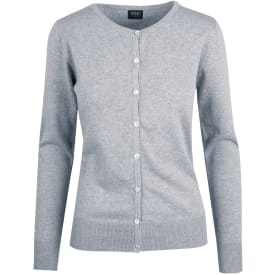 YOU Tula finstrikket dame cardigan, Grå Melange, L