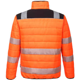 Portwest Baffle arbejdsjakke, Hi-Vis Orange/Sort, XL